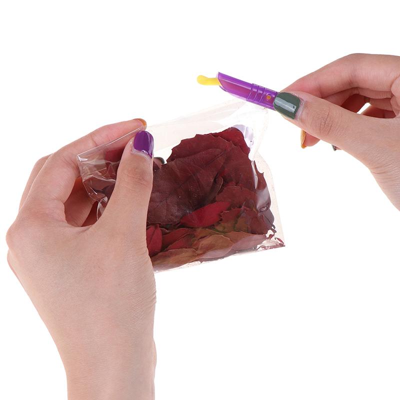 8 шт. полезный зажим для пластикового пакета, уплотнительная палочка для хранения, сумка для хранения, зажим для герметика