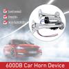 600 дБ 12 В двойной трубный динамик автомобильный электронный хромированный воздушный гудок двухтональный лодочный грузовой автомобиль поезд автобус воздушный компрессор поезд гудок