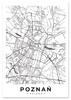 Плакат план города Познань
