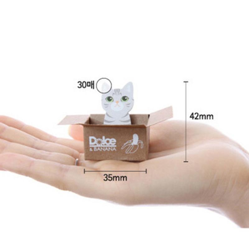 1 шт. Милая кавайная кошечка, липкая наклейка для заметок, милый котенок, блокнот, блокнот для заметок, почта, школа, канцелярские принадлежности, кошка, забавный подарок, собака