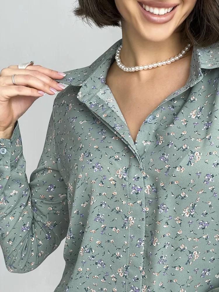 Европейско-американская приталенная рубашка с длинным рукавом: Элегантный и современный