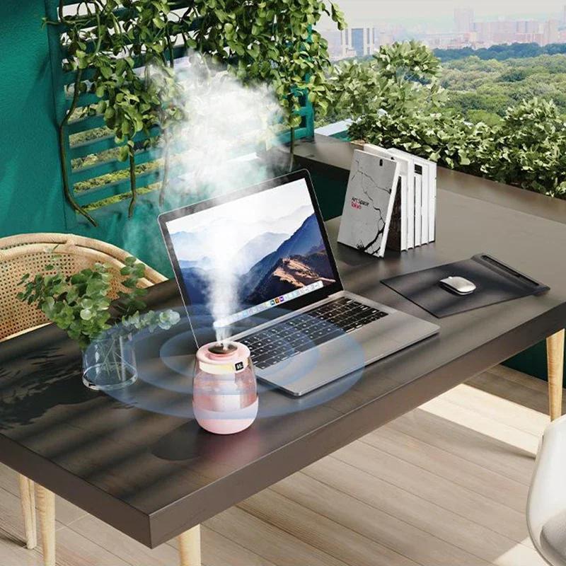 Portable Air Humidifier 1300ml Humidifier Large Spray Aromatherapy Machine Digital Display With Light Desktop Office Room Smell