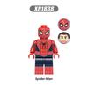 Собранный строительный блок, минифигурка супергероя Marvel, Человека-паука, детская развивающая игрушка