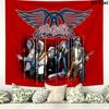 Постер Группы Aerosmith Настенный Гобелен Эстетичный Настенный Подвес Печатная Тканевая Покрывало Декоративные Гобелены для Спальни Гостиной Домашний Декор