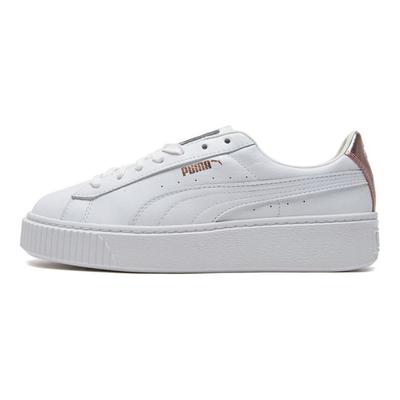 Кроссовки на платформе Basket Rgh Low Top Женские кроссовки Белый Розовое золото 369631-02