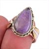 Natural Chaorite Gemstone Two Tone 925 Sterling Silver Jewelry Ring S.8.5 M2L18