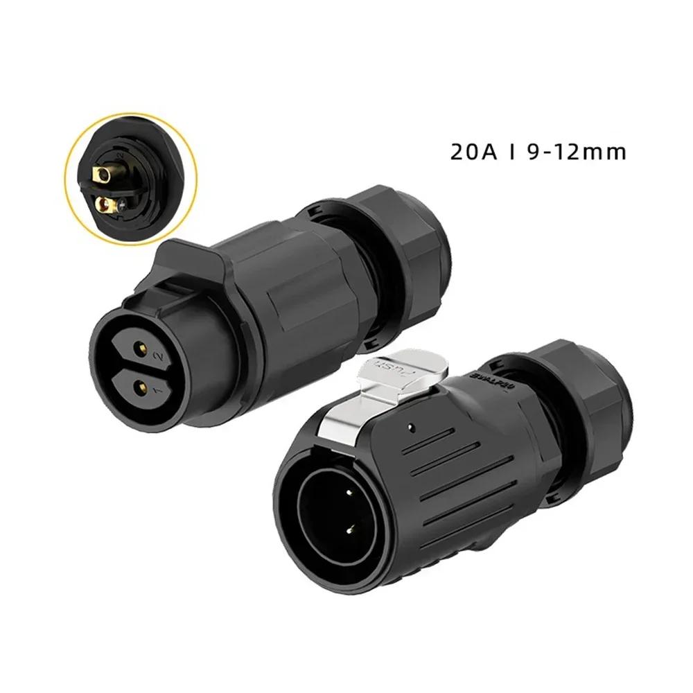 EW-LP20 Беспаечный Винтовой Разъем Push-pull Самоблокирующийся IP68 2 3 4 5 6 7 Контактов Промышленный Разъем Наружный Адаптер для Соединения M20