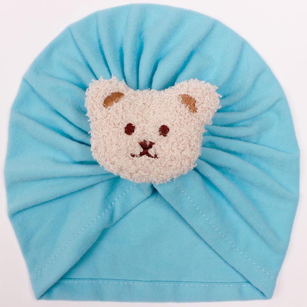 European & American Baby Bear Baotou Hat for Infants - Warm, Protective Design for Girls