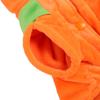 Warm Fleece Halloween Pet Clothes Orange Pumpkin Dog Costume Puppy Warm Outfits  Photo Shoot
