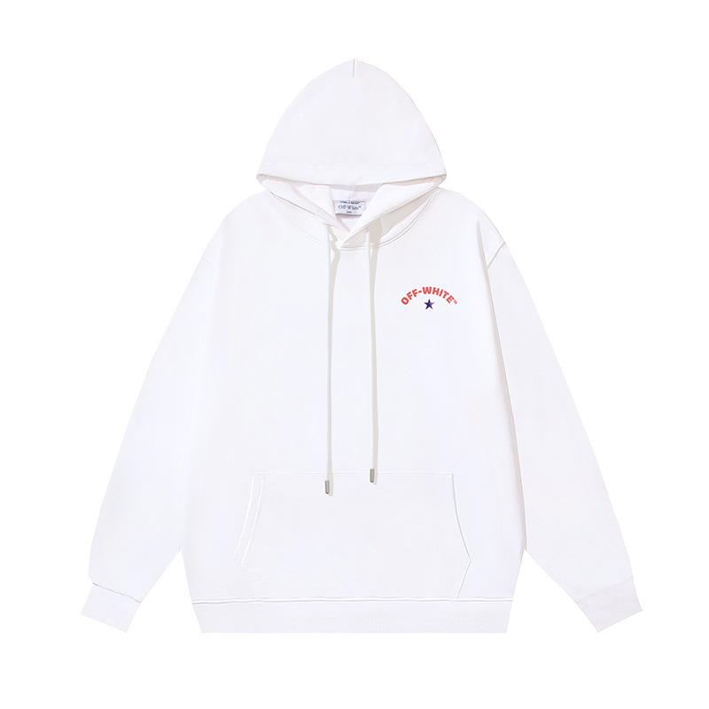 1230 Off-White 2025 Autumn/Winter New OW Star Letter Arrow Pattern Hoodie for Men and Women