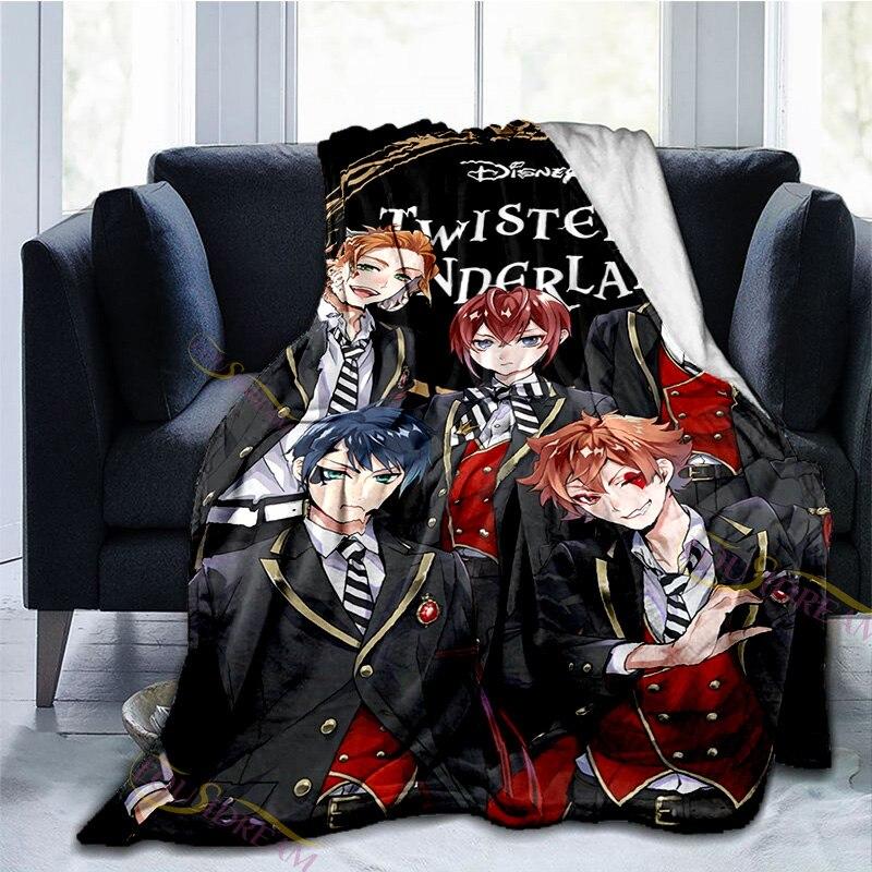 Одеяло из мультфильма «Страна чудес» NRC, школьная серия приключенческих игр, фланелевое одеяло для дивана, дивана, уютное плюшевое одеяло для детей