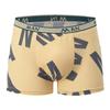 4 Pack Men's Letter Print Boxer Briefs Elastic Waist Trunks Plus Size Casual Shorts Breathable Cotton