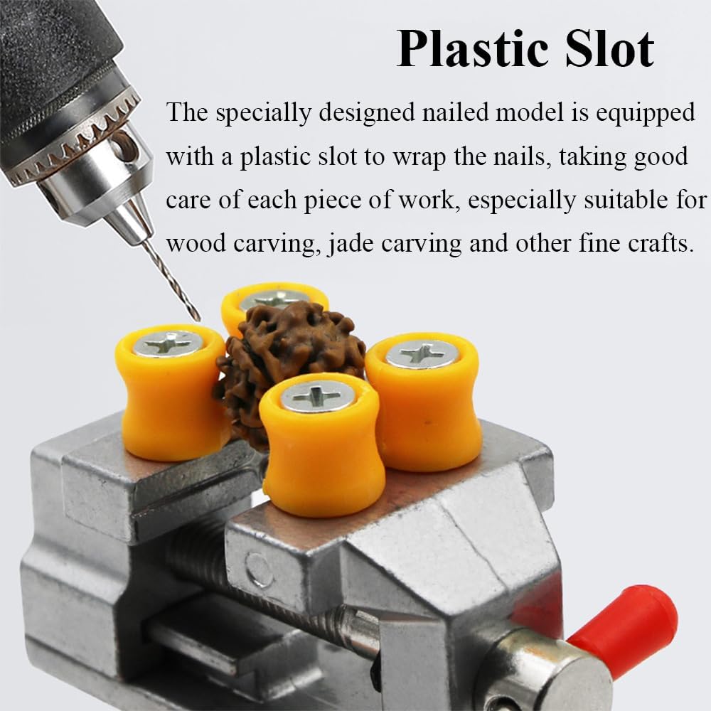 TopHomer Серебряные гвоздевые тиски Мини-настольные тиски с присоской на 360 градусов Маленькие настольные тиски с зажимом для верстака для изготовления ювелирных изделий своими руками, резьба по дереву