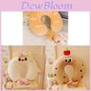 Мультяшная U-образная подушка для шеи из пены с эффектом памяти для отдыха в офисе и комфорта в путешествиях