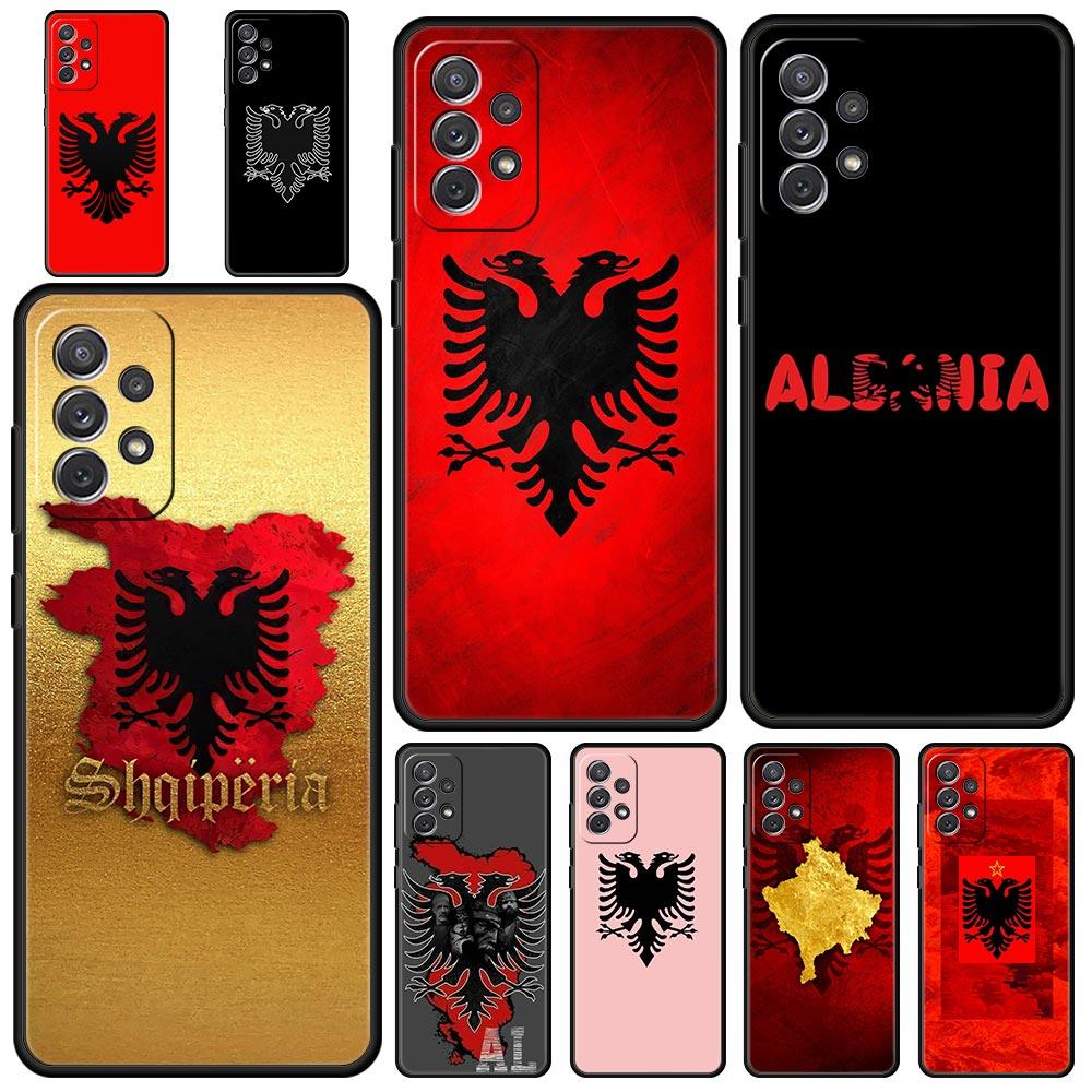 Чехол для телефона Samsung Galaxy A15 A13 A51 A71 A41 A31 A21S A03S A05 A12 A32 A52 A23 A25 A33 A53 A73 5G Обложка Флаг Албании