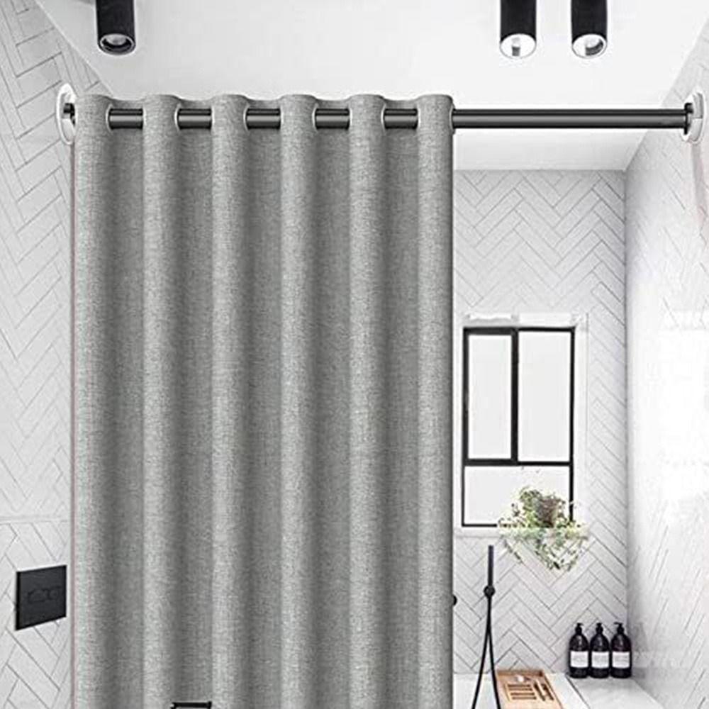 Screw Fixation Shower Rods Holder Curtain Rod Mount Retainer Tension Holder Shower Curtain Rod