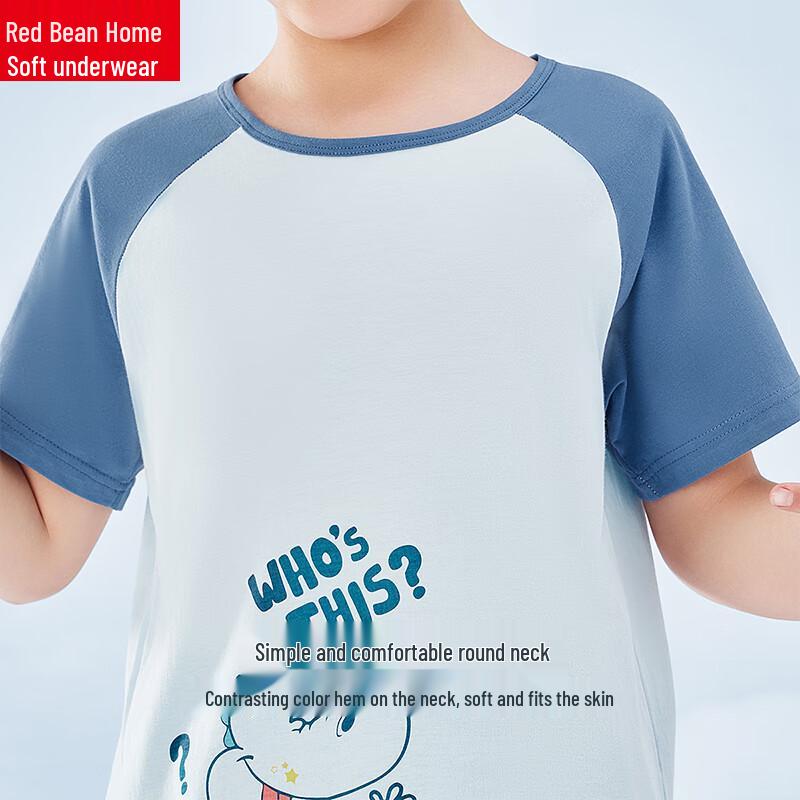 Hodohome Kids' Pure Cotton Short Sleeve Pajama Set