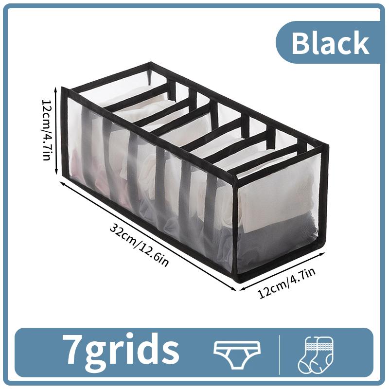 Closet Organizer Underwear Organizer Socks Home Separated Underwear Storage Box For Wardrobe Clothes Bra Socks Organizers