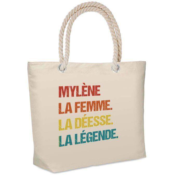 Sac de plage - PLANETEE - Mylène Déesse Légende Vintage - Isotherme - Coton - Imprimé en France