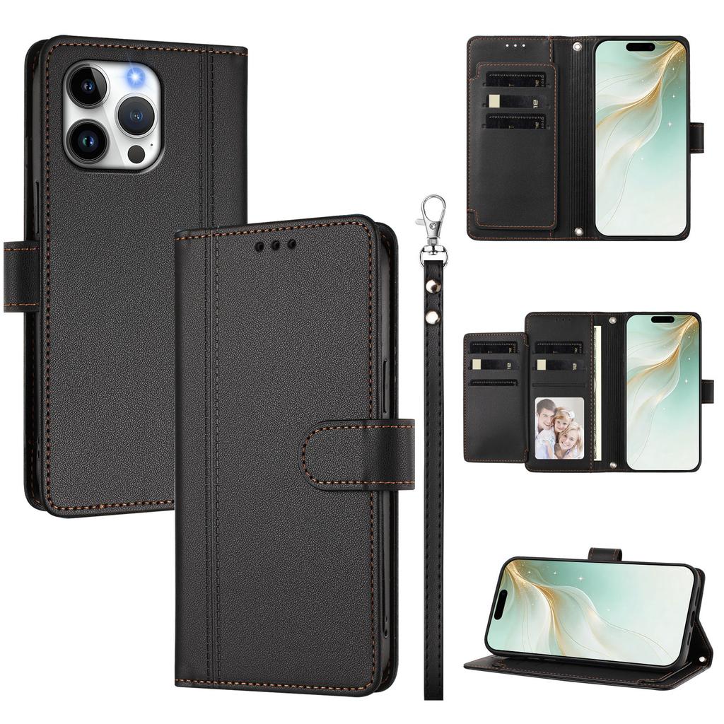 Кожаный кошелек-книжка для Nokia C01 Plus C30 C10 C20 C300 C02 C32 C12 X30 X20 X10 G21 G11 G20 G10 G400 G42 G22 из ПУ с 9 отделениями для карт и ремешком на запястье