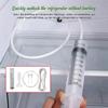 Refrigerator Drain Hole Clog Remover Flexible Water Outlet Cleaner Reusable Kitchen Fridge Syringe Hose Unblocker for Home Clean