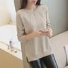 Trendy Women's Loose Sweater: Autumn/Winter 2024 Plus Velvet Thick Bottoming Shirt