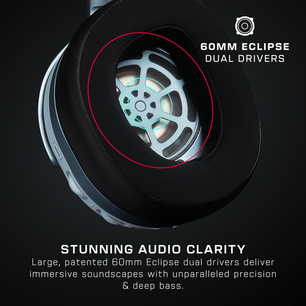 TURTLE BEACH Gaming Headset Stealth 700 Gen 3 PS White Wireless Dual Simultaneous Connection Compatible with Deck 60mm Foldable Unidirectional