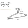 10 шт./компл. вешалка из нержавеющей стали, ветрозащитные сушилки для полотенец, утолщенная металлическая проволока 4,0 мм, органайзер для гардероба