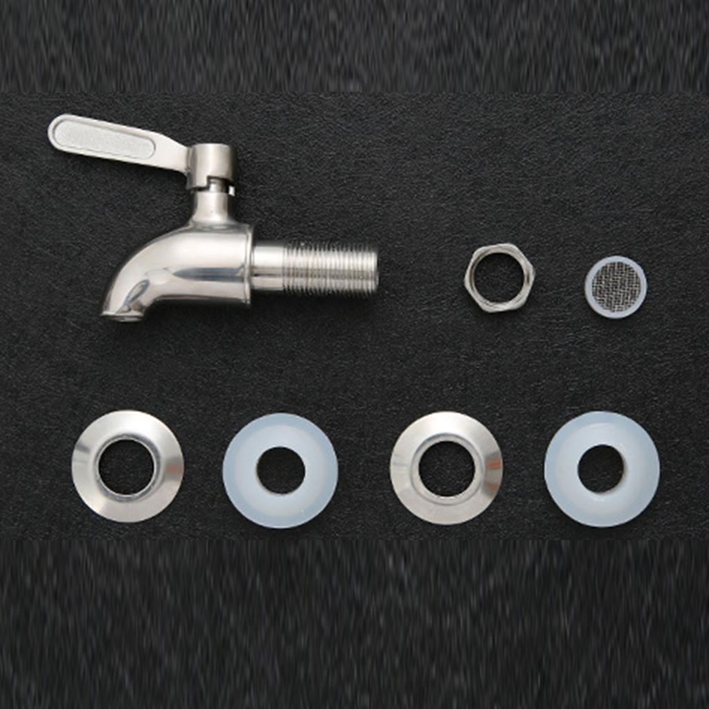 Кран-дозатор для напитков из нержавеющей стали 12 мм Легкая установка Кран для напитков Простая установка для бочек с соком и вином