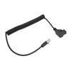 D TAP Male to 4 Pin Mini XLR адаптер спиральный кабель питания для TVlogic Monitor шнур питания 12 В
