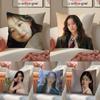 Горячая Милая Корейская Kpop Актриса ППарк Джи Ху Наволочка для Подушки Короткий Плюш Невидимая Молния Комната Диван Наволочка