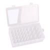 42 Racks Sewing Thread Holders with Lid, Clear Embroidery Bobbins Organizer Storage, Empty Case