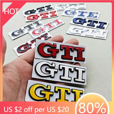 Golf 3 4 MK3 MK4 2026 Горячее Для VW VOLKSWAGEN 3D Металлический Логотип GTI Эмблема Буквы Значок На Задний Багажник Автомобиля Для Volkswagen VW Golf 4 5 6 7