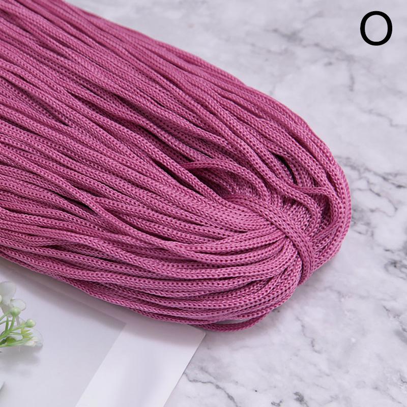 200 г 3 мм Цветная нейлоновая нить для вязания крючком, полая линия, макраме, сделай сам, ручное плетение, браслет, плетеные ремесла, изготовление обуви, сделай сам