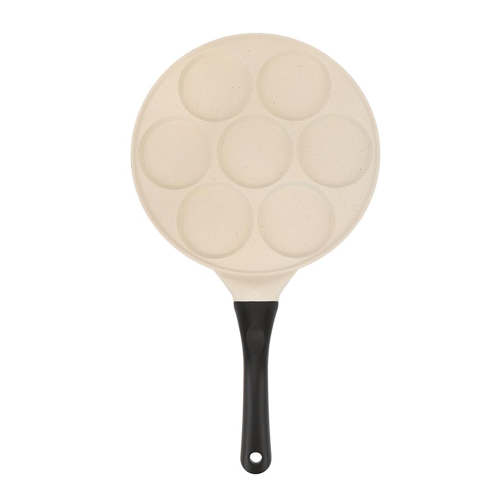 Сковорода для блинов из алюминиевого сплава с антипригарным покрытием и эргономичной ручкой для яиц, гамбургеров и завтраков