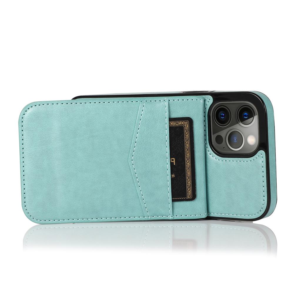 Dual Layer Wallet Card Slot Flip Magnetic Leather Case for iPhone 15 14 13 12 Pro Max Xs Max Xr 8 / Samsung S23 S22 S21 Ultra Plus A14 A13 A54 A53 A52