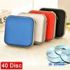 Портативный кошелек-альбом для 40 дисков, держатель, хранилище, карман, двусторонний органайзер, чехол для CD/DVD