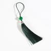 Silk Tassel Cords with Metal Caps Beads Tassel Charm Pendant Fit DIY Jewelry Making Findings