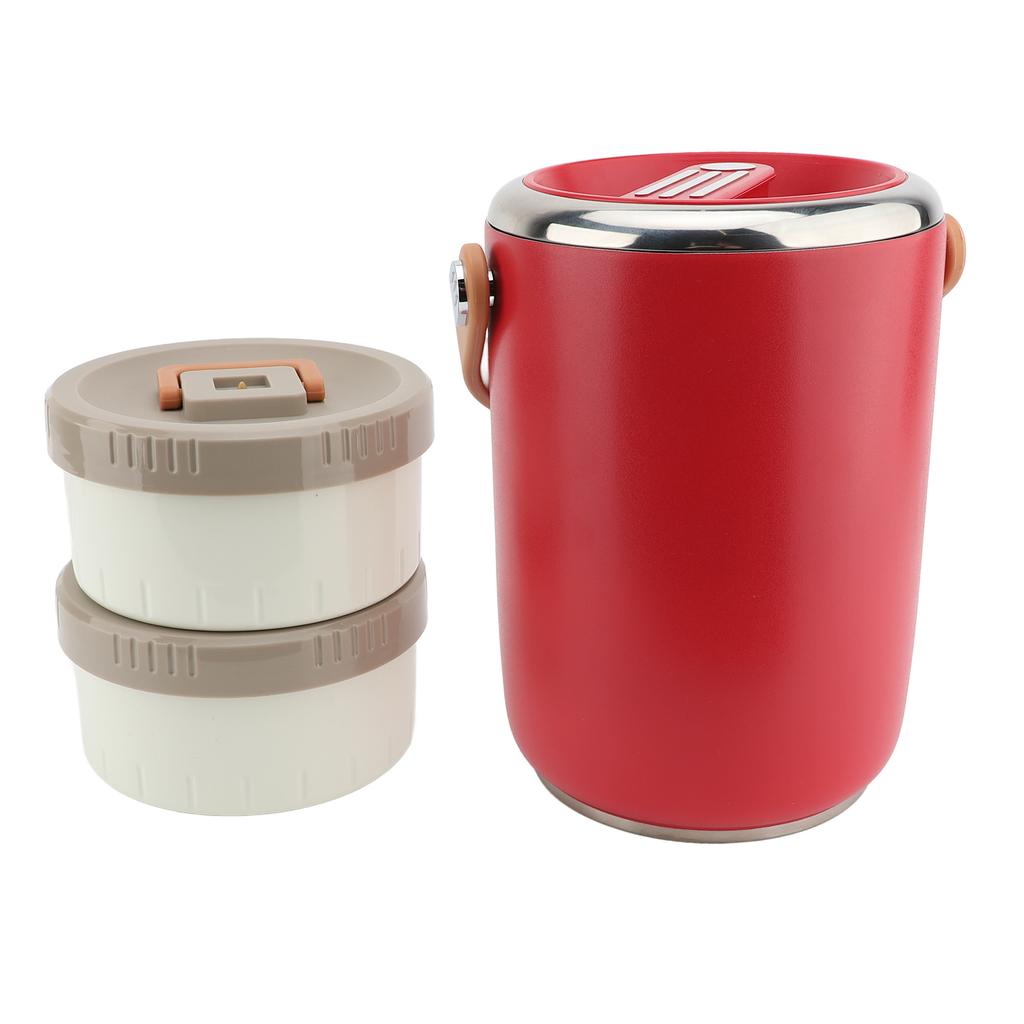 Вакуумный изолированный пищевой контейнер 2 л 304 нержавеющая сталь штабелируемый портативный изолированный ланч-бокс горячий