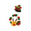 Christmas Pet Collar Dog Collar Christmas Tree Old Man Elk Hair Ball Dog Necklace Cat Collar Decoration