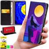 Etui Typu Portfel Do Oppo Reno 15F / 15F Fs - Pokrowiec Bluemoon Nadruk + Szkło 9H