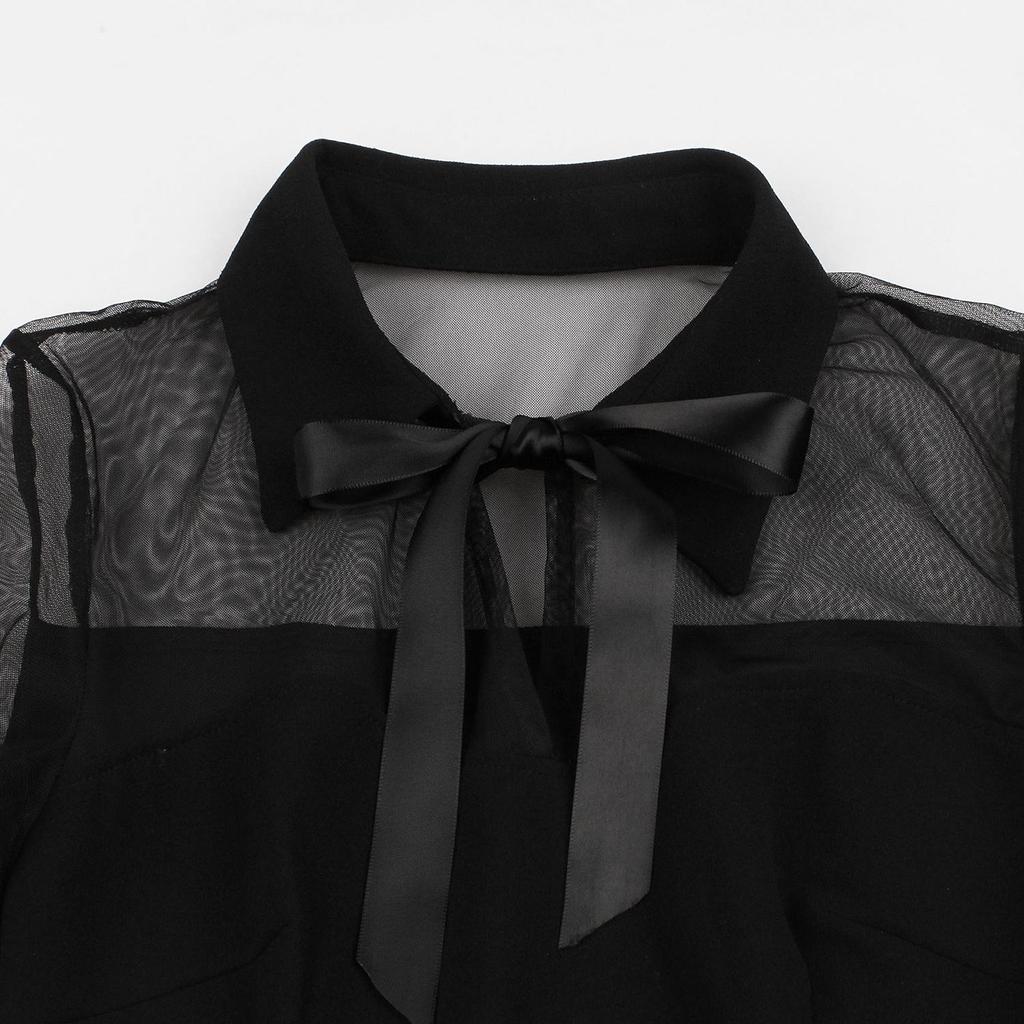 Женское платье в стиле ретро, ​​свинг-сетка, готическая праздничная одежда с развевающимися рукавами, вырезом в форме сердца и бантом, фигуристка, вечерний коктейль, формальный наряд, платья миди