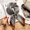 2025 Luxury Fashion Print 70*70cm Silk Square Scarf Women Soft Satin Hairband Neckerchief Tie Female Headband Foulard Bag Ribbon