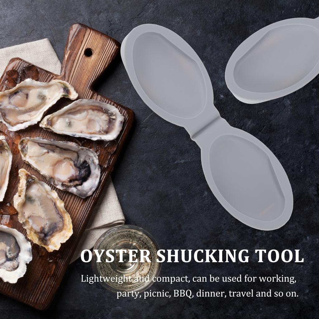 2 шт. Инструмент для вскрытия раковин Премиальная силиконовая защита для руки Для открытия раковин моллюсков гребешков Кухонный гаджет Компактный держатель для устриц Устрица