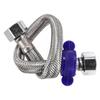 Stainless Steel Braided Hose Plumbing Explosion-Proof Flexible Hose Faucet Water Pipe Home Bathroom Water Heater Metal Hose