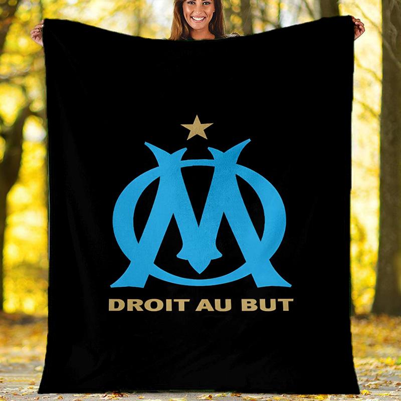 1pc Marseille Theme Blanket - Digital Print, Polyester, Cozy for All Seasons, Perfect for Outdoor, and Travel