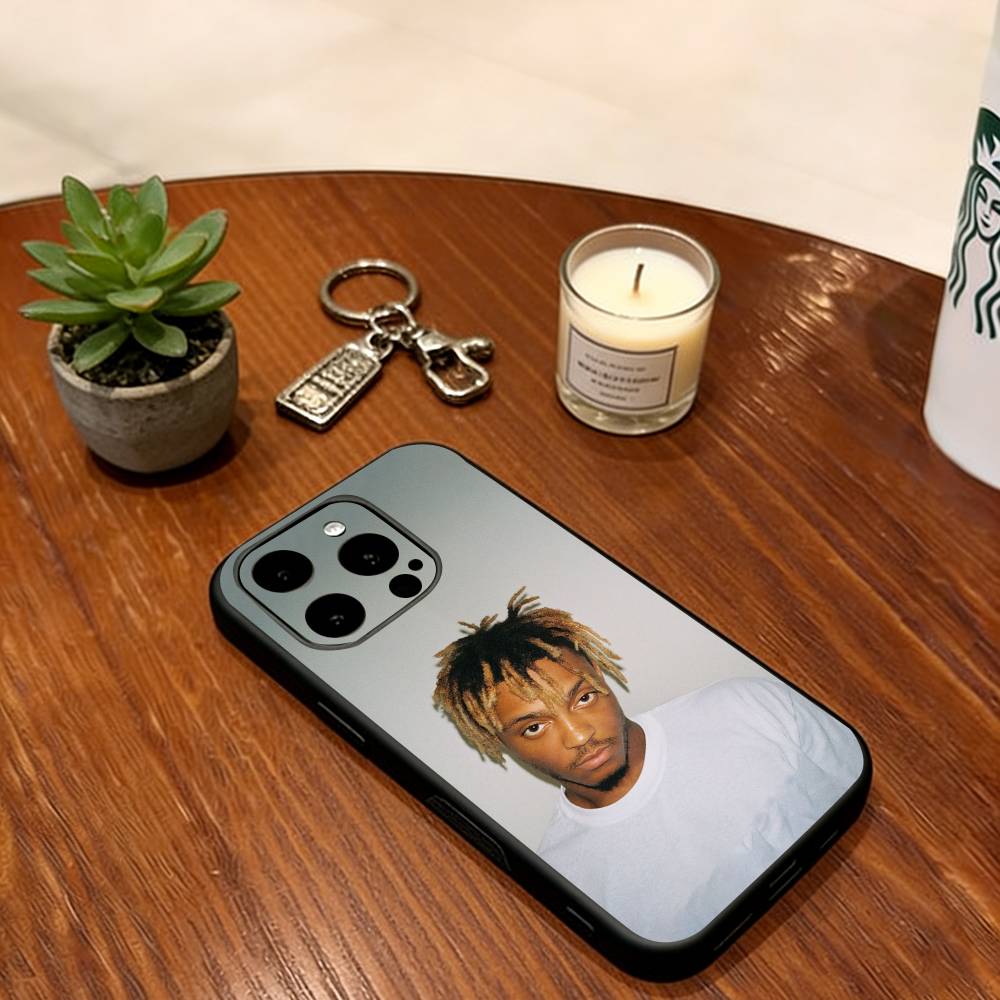 Чехол для телефона Juice Wrld 999 для iPhone 17,16,15,14,13,12,11 Plus,Pro Max,XS, Мягкий силиконовый черный чехол