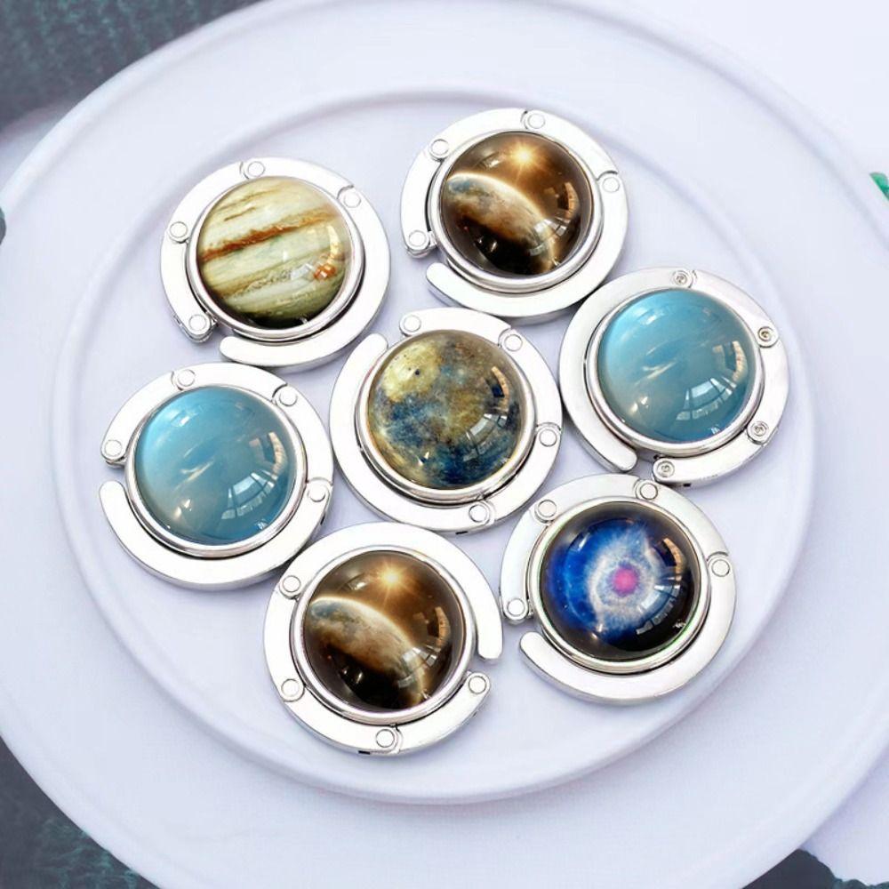 Folding Backpack Hook Metal Bag Hanger Portable Handbag Desk Hooks Home Office School