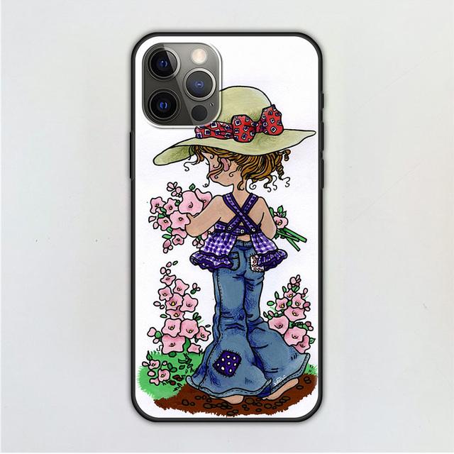 Чехол для мобильного телефона для Iphone 14 12 Mini 11 Pro X Xs Max Xr 8 7 6 6s Plus черный силиконовый чехол из ТПУ Fundas с рисунком Сары Кей