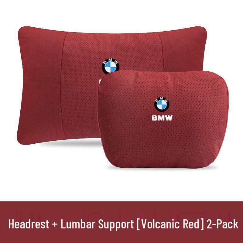 BMW Headrest Neck Support & Lumbar Cushion for 1, 3, 5, 7 Series & X1-X6